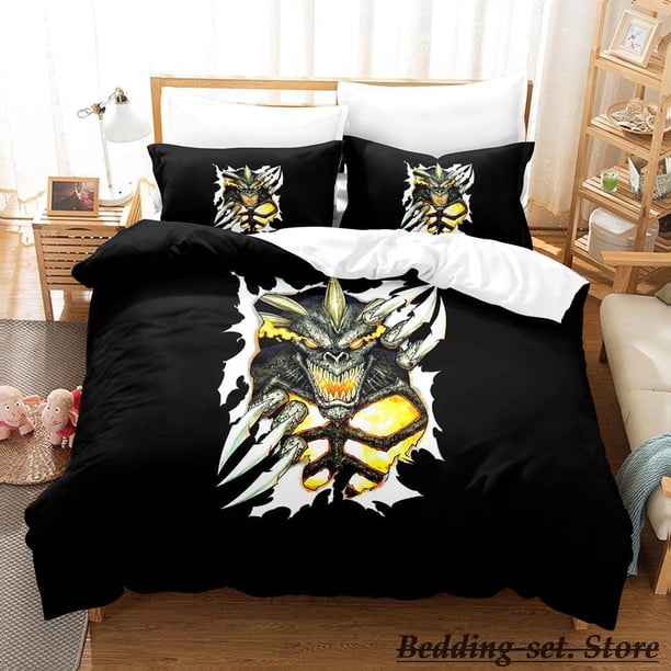 Demon Monster Satan Bedding Set Bed Set Aldult Kid Bedroom Duvetcover Setsparure de lit