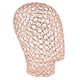 thumbnail image 1 of maniquí metal cabeza sombrero exhibición maniquí modelo estante pelucas titular oro rosa, 1 of 5