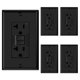 thumbnail image 1 of Toma GFCI ELEGRP G1920BL5 20A 125V con autoprueba, pack de 5, negra, 1 of 3