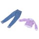 thumbnail image 2 of 1/6 camiseta de manga larga de mezclilla jeans traje de ropa para blythe azone licca mu?eca, 2 of 5