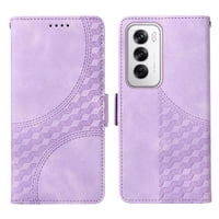 Carcasa Foxdock Oppo Reno 12 5G De Cuero Pu, Diseño Acolchado Clásico, Protección Contra Caídas Y Rayones