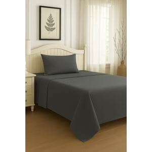 Clems - Juego De Sabanas 1.5 Plazas Gris Oscuro 1.5 Plazas