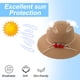 thumbnail image 4 of Sombrero de paja para niños de 52 a 54 cm de circunferencia, bonito sombrero de ala ancha con diseño de fresa, sombrero de verano, protector solar, sombrero de pescador, sombrilla de viaje., 4 of 5