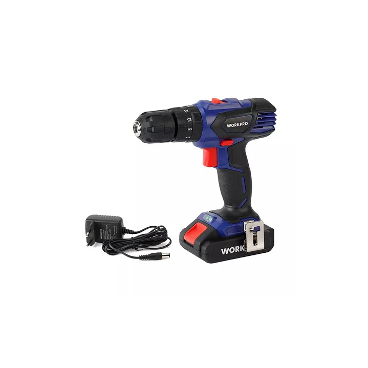 Taladro Inalámbrico 20v Litio Ion Con Impacto Workpro