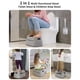 thumbnail image 3 of Taburete para inodoro MR.SIGA Squat Adult con escalón antideslizante, color gris claro, 3 of 6