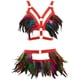 thumbnail image 1 of Sultry Feather Body Harness Belt - Hollow Out Cage Bra & Waist Bondage Harness Strap for Women - Sexy Lingerie & Underwear Accessories, 1 of 5