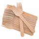 thumbnail image 1 of Tenedor De Madera  16 cm Desechables Ecológico Pack 100 Unidades, 1 of 3
