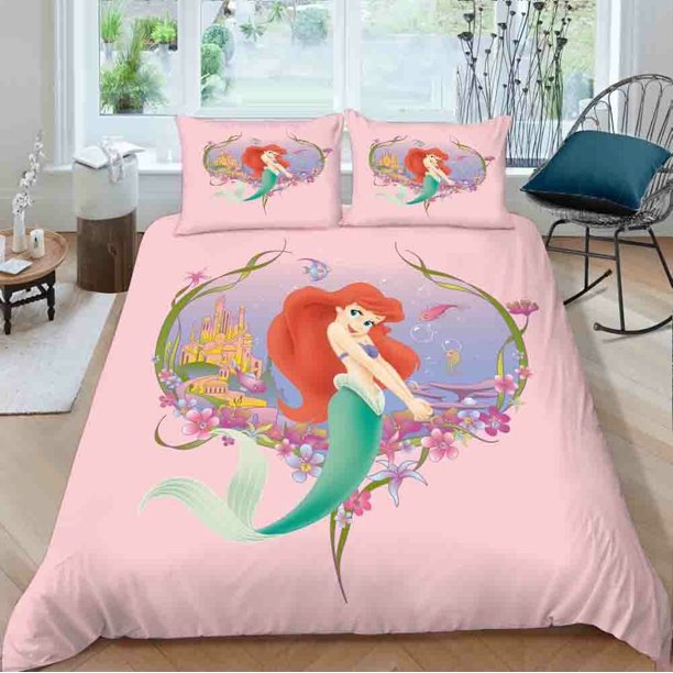 Mermaid Absolute Duvet Quilt Covers Pillow Case Bedding Sets3-Piece Bedding Set (1 Duvet Cover + 2 Pillow Shams)