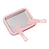 Bothyi - Bandeja Para Hacer Helado Instantáneo Enrollado De Acero Inoxidable, Color Rosa