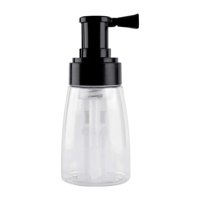 Magideal - Botella De Spray De Polvo Recargable, Botella De Spray De Polvo De Peluquería, Botella De Spray De Peluquería Ligera De 140 Ml Para Salones De Belleza Tapa Negra