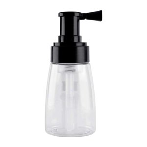 Magideal - Botella De Spray De Polvo Recargable, Botella De Spray De Polvo De Peluquería, Botella De Spray De Peluquería Ligera De 140 Ml Para Salones De Belleza Tapa Negra
