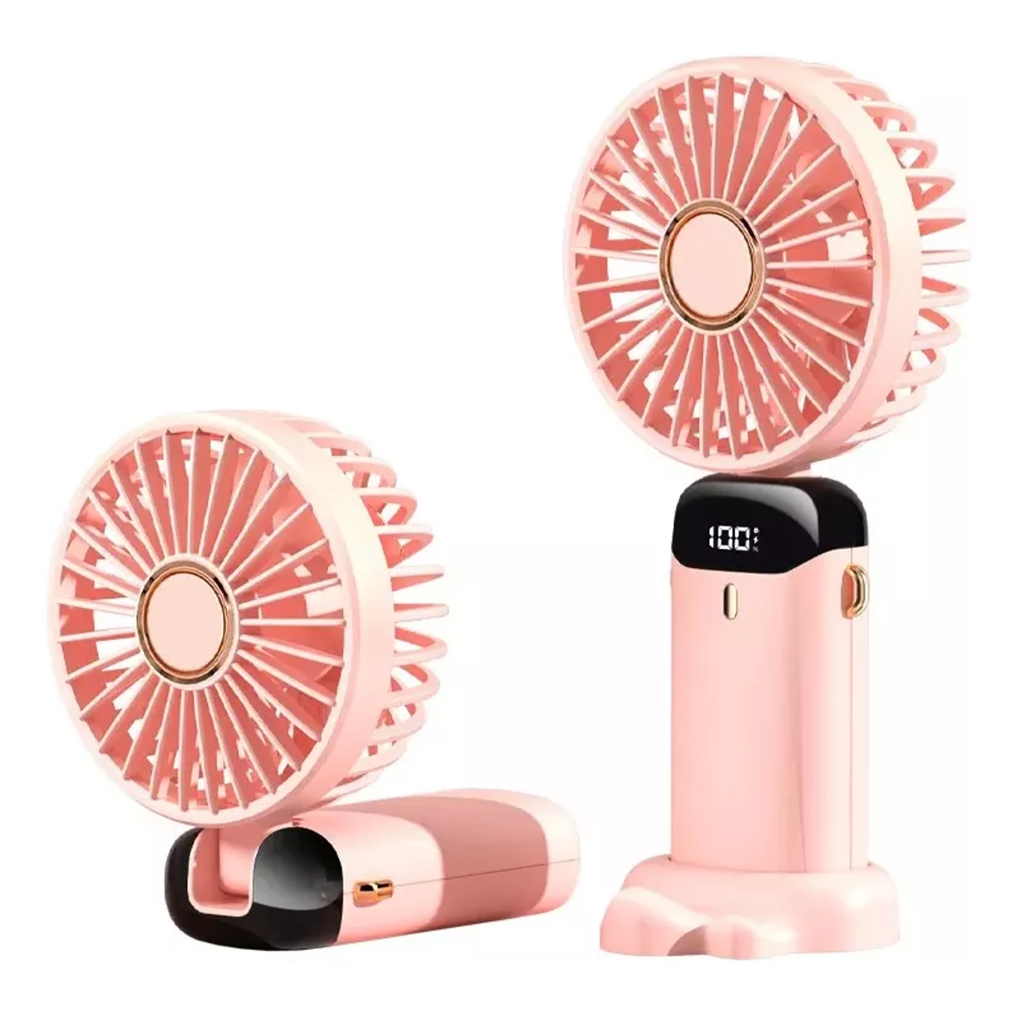 Max - Ventilador De Mano Portátil Enfriador 5 Velocidades