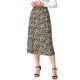 thumbnail image 1 of INSPIRE CHIC Faldas Midi de Mujer Cintura Elástica Campesina A-Line Faldas Florales Ditsy Azul Marrón L, 1 of 7