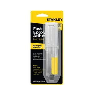Stanley - Pegamento Epóxico Adhesivo De Dos Partes De 25 Ml De Fraguado Rápido 5 Minutos