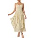 thumbnail image 1 of INSPIRE CHIC Vestido Floral de Mujer Chifón de Verano con Volantes en Capas y Tirantes Finos XL Amarillo Claro, 1 of 5