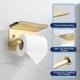 thumbnail image 4 of Portarrollos BGL con repisa para rollo jumbo, dorado cepillado, 4 of 6