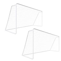 Auckland Outdoor - Pack 2 Arcos Fútbol Metálico 240X170X100 Cm + Red