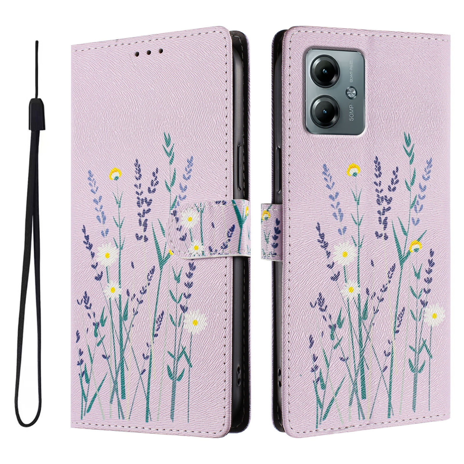 Foxdock Funda Tipo Cartera Para Motorola Moto G Play 2025 Con Soporte Y Correa – Diseño De Patrones Lindos