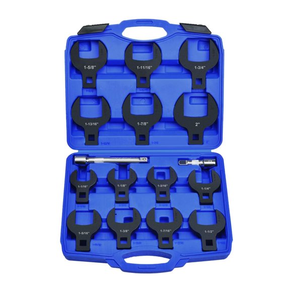 Juego de 16 piezas de llaves de cubo LainKeen, entrada de 1/2"