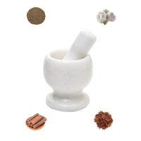 Genérico - Mortero De Mármol Moledor Hierba Mezcla Tritura