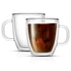 thumbnail image 1 of Tazas de café JoyJolt Savor de vidrio aislante de doble pared, 400 ml, 1 of 7