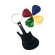 thumbnail image 4 of Llavero Con Soporte Para Púas De Guitarra De Cuero PU, Accesorios Para Guitarra, Estuche Para Púas De Guitarra, 4 of 5