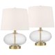 thumbnail image 2 of Lámpara de mesa 360 Lighting 48 cm vidrio claro - paquete de 2, 2 of 9