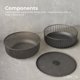 thumbnail image 4 of Frutero LIBKEN de metal con tapa de malla y cesta, color negro, 4 of 7
