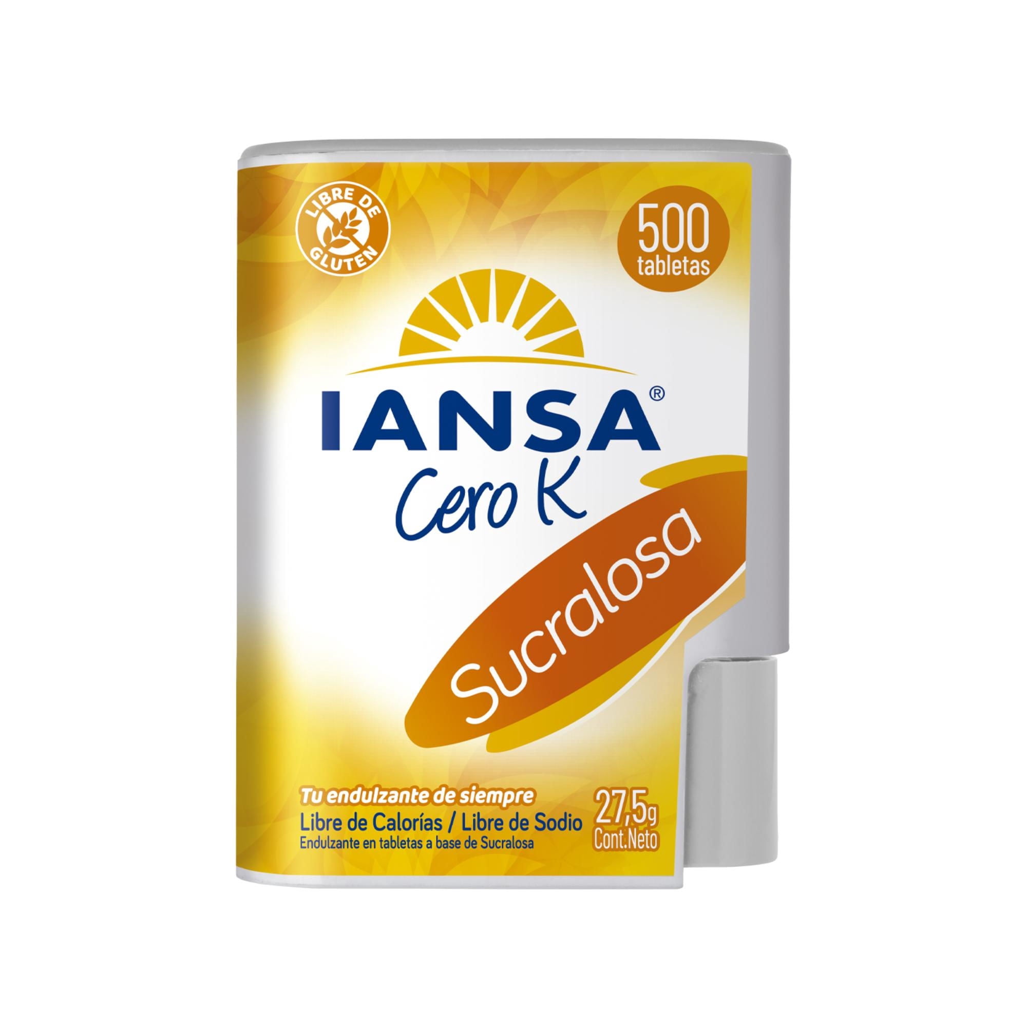 Endulzante Tableta Sucralosa Display 500 Un Iansa Cero K