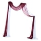 thumbnail image 5 of Boda Draping Party Telón de fondo Paneles Recepción Swag 70x550cm para hogar Foto Telón de fondo Escenario , y 1x Blanco 1x Vino Tinto, 5 of 5