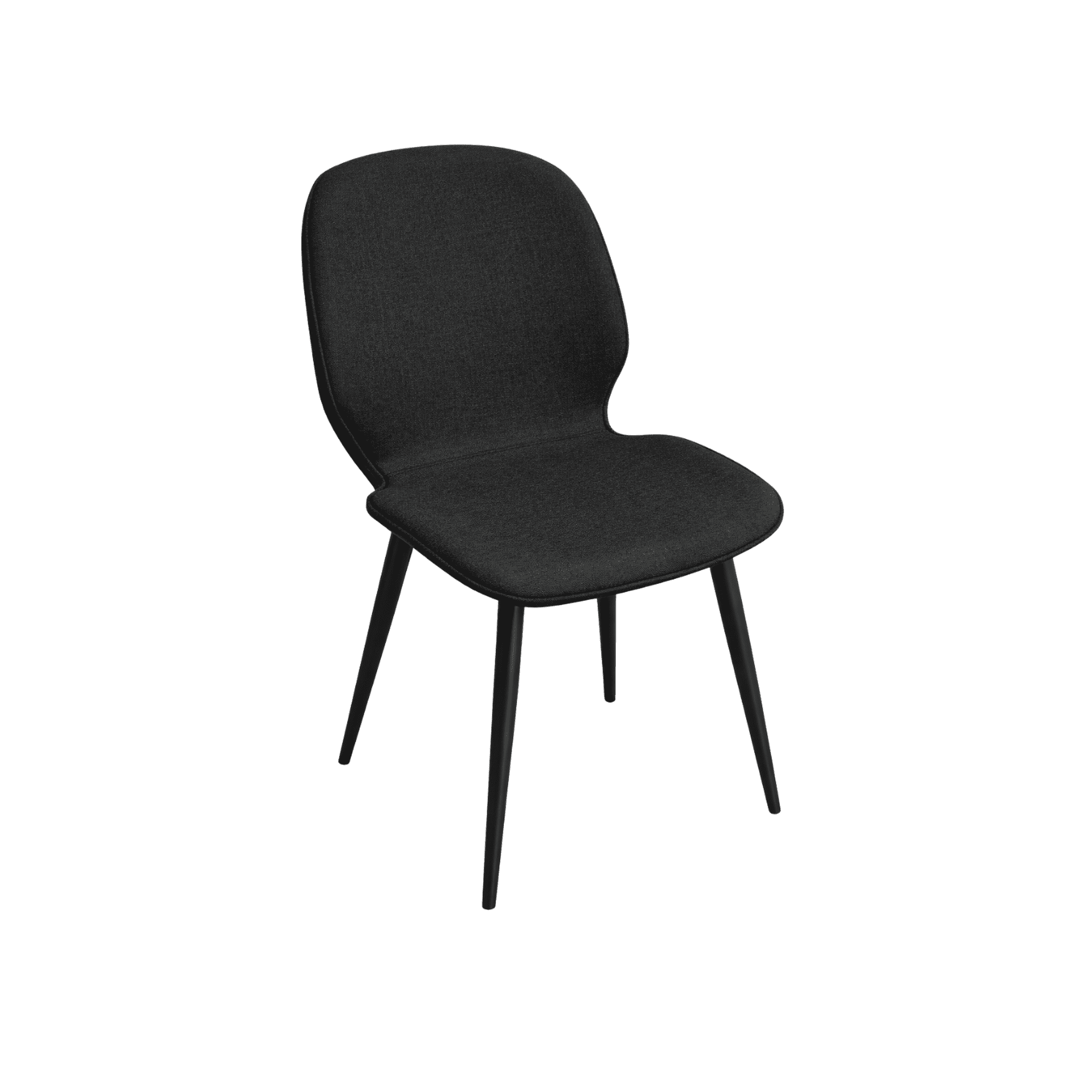 Habita2 Chile - Silla De Comedor Con Tapiz Lino Gabriel Negro