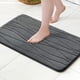 thumbnail image 1 of Alfombra de baño antideslizante, extra suave y absorbente, lavable a máquina, para cocina, inodoro, ducha, espuma viscoelástica, 43 x 61 cm, gris oscuro, 1 of 5