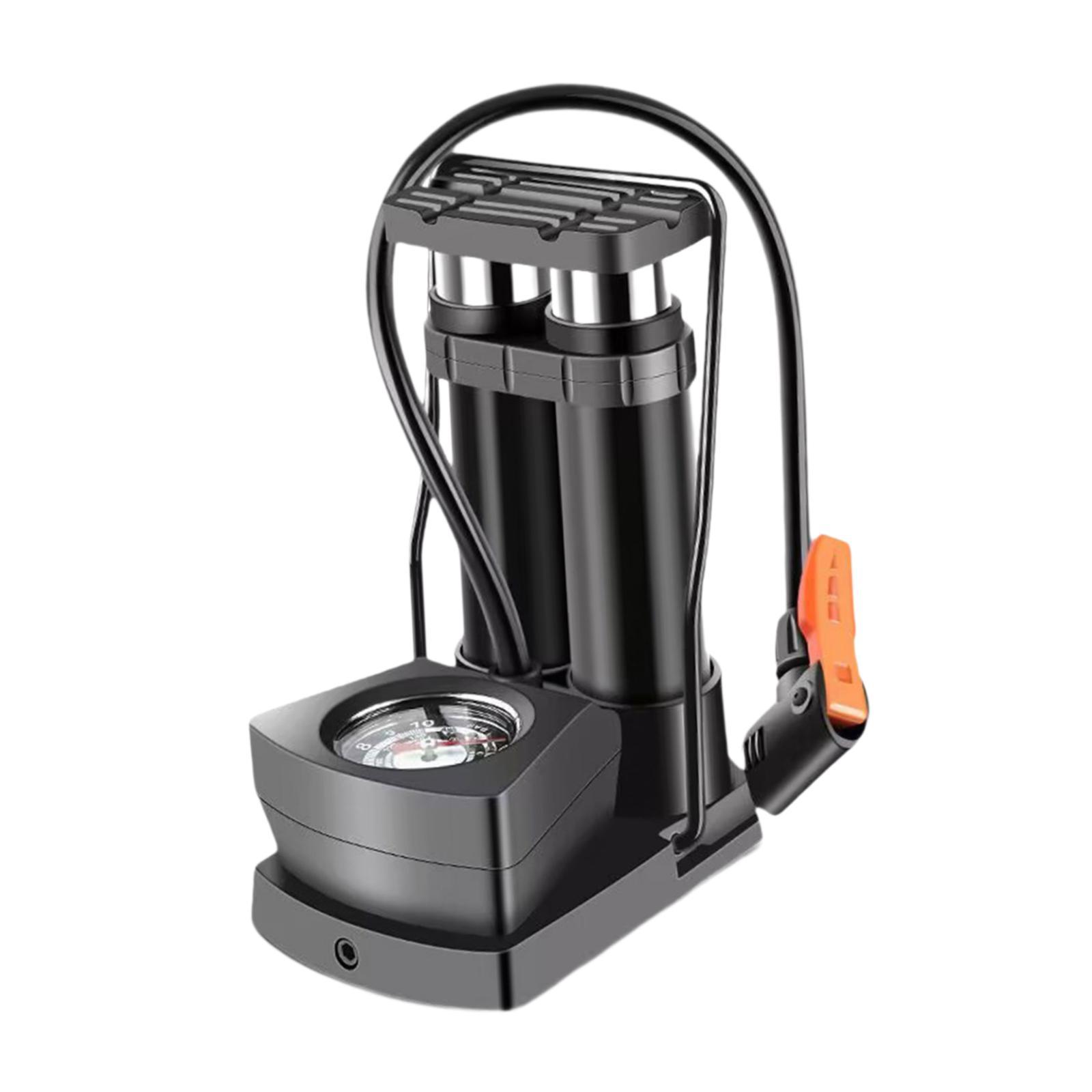 Magideal - Bomba De Pie Bomba De Neumáticos Bicicletas Portátiles Con Manómetro Hovercraft Motocicleta Bicicletas De Alta Presión Bomba De Aire Bomba De Piso De