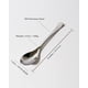 thumbnail image 2 of Cuchara Quenelle/Rocher de acero inoxidable 304 para uso comercial, 2 of 4