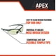 thumbnail image 3 of Gafas de Seguridad Malta Dynamics APEX - Pack de 12, Norma ANSI Z87, 3 of 6