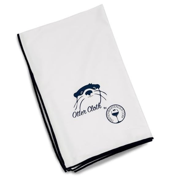 Paño de Microfibra para Pulir Vidrio Trendy Bartender 30x30 cm Blanco