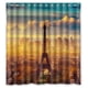 thumbnail image 1 of Cortina de ducha de la Torre Eiffel, juego de cortina de baño con ganchos, tamaño 66 x 72 pulgadas, 1 of 3