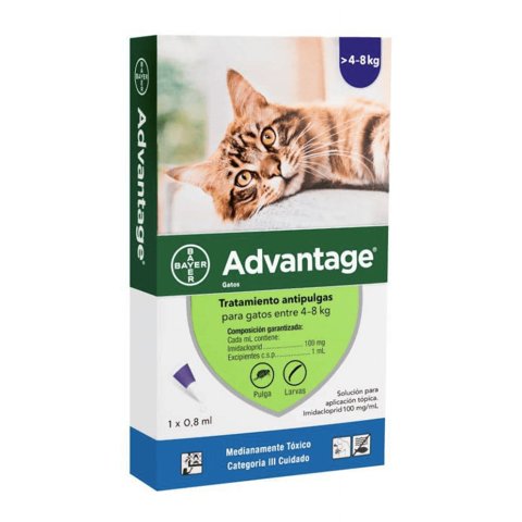 Bayer - Advantage Para Gatos De 4 A 8 Kg