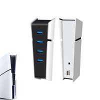 Hub Usb Aaronmei Para Ps5 Slim Blanco Negro