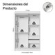 thumbnail image 2 of Clóset Madesa Luke 2 Puertas Corredizas con Espejos Blanco, 2 of 9