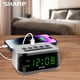 thumbnail image 5 of Reloj despertador Sharp SPC235DGAMZ con puerto de carga USB-C y LED verde, 5 of 5