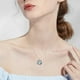 thumbnail image 3 of Collar HESHPAWS Tree of Life con Inicial A-Z Azul, 3 of 3