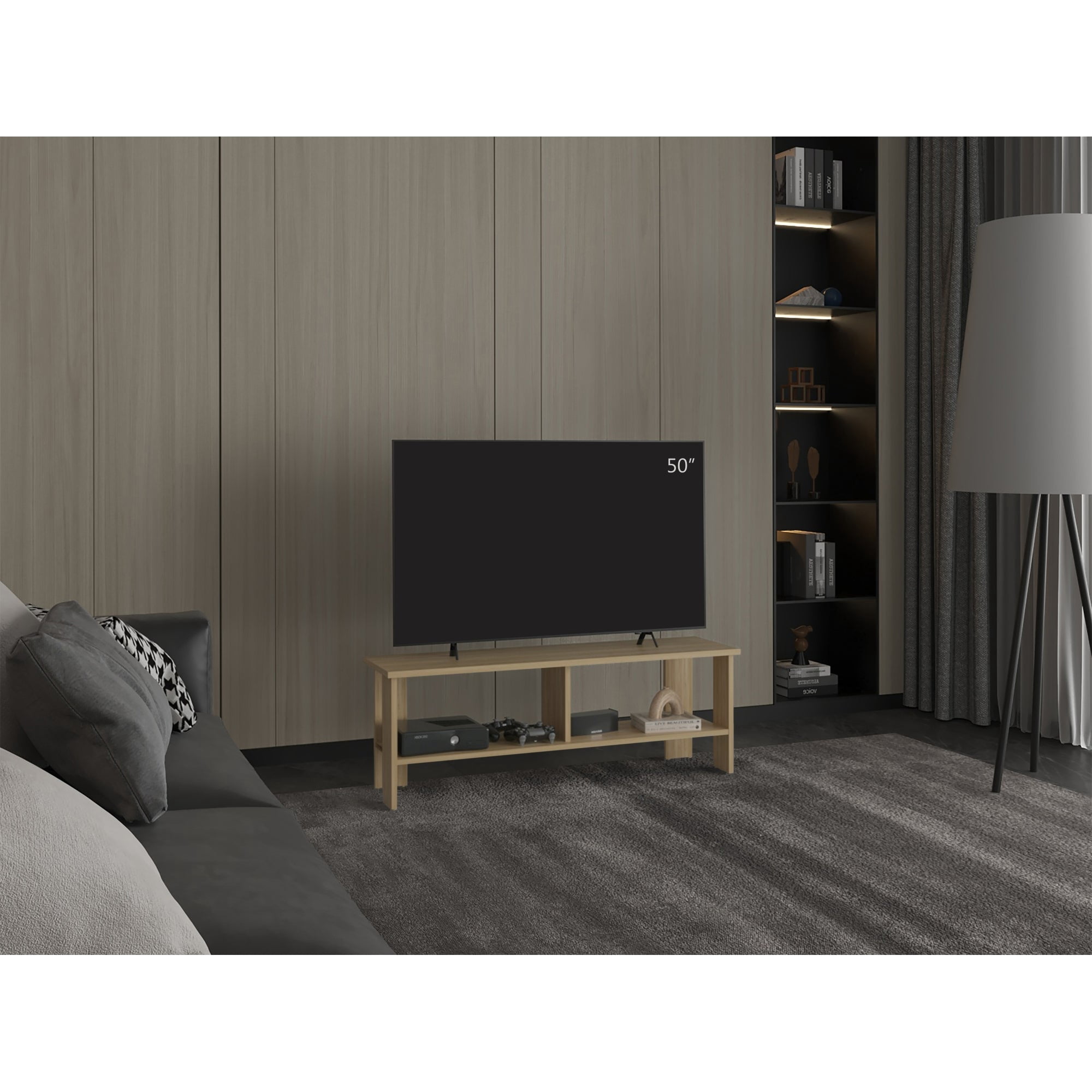 Tuhome - Rack Tv 65" Navia 42,1x120,2x31 Cm Fresno