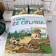 thumbnail image 4 of El Show del Oso Yogi Conjunto de sábanas temático, trío de piezas, cómodo y amigable con la piel, diseño único, regalo de decoración para el hogar para familiares, amigos y fans, 90 cm * 190 cm, 4 of 6