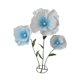 thumbnail image 3 of Flores Gigantes Para Decoración De Bodas Con Base De Pie Para Fiestas De Cumplea?os En Color Azul Claro, 3 of 5