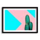 thumbnail image 1 of Cuadro Blue Cactus 40x30cms, 1 of 1