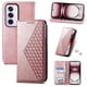 thumbnail image 1 of Funda Flip FOXDOCK para OPPO Reno 12 Pro 5G , Estilo Billetera con Diseño Rombo, Correa de Mano y Soporte, Uso Diario, 1 of 6