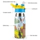 thumbnail image 3 of Osito Botella de Agua con Tapa Pop Top de Un Toque, Acero Inoxidable, a Prueba de Fugas, para Deportes, Botella Infantil azul 12 oz, 3 of 6