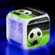 thumbnail image 1 of Reloj despertador pequeño con diseño de fútbol creativo y extraño, LED, colorido, que cambia de color, cuadrado, para estudiantes y niños, alarma silenciosa., 1 of 6