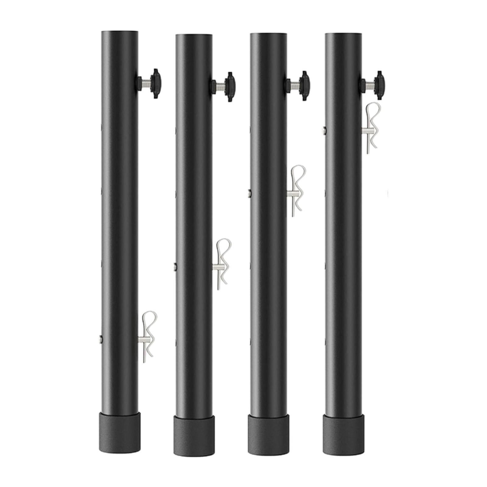 Bothyi - Extensores De Patas De Mesa De Metal Resistente Para Patas De Mesa Dobladas Rectas Ajustables De 3,6 Pulgadas A 17,32 Pulgadas